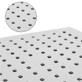 Inbouw regendouche 25x25 cm chroom vierkant - Luxe anti-kalk