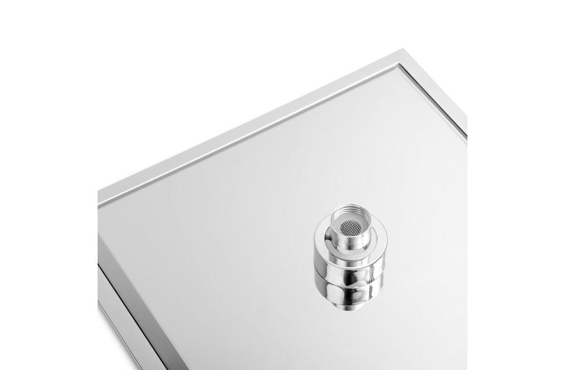 Inbouw regendouche 25x25 cm chroom vierkant - Luxe anti-kalk