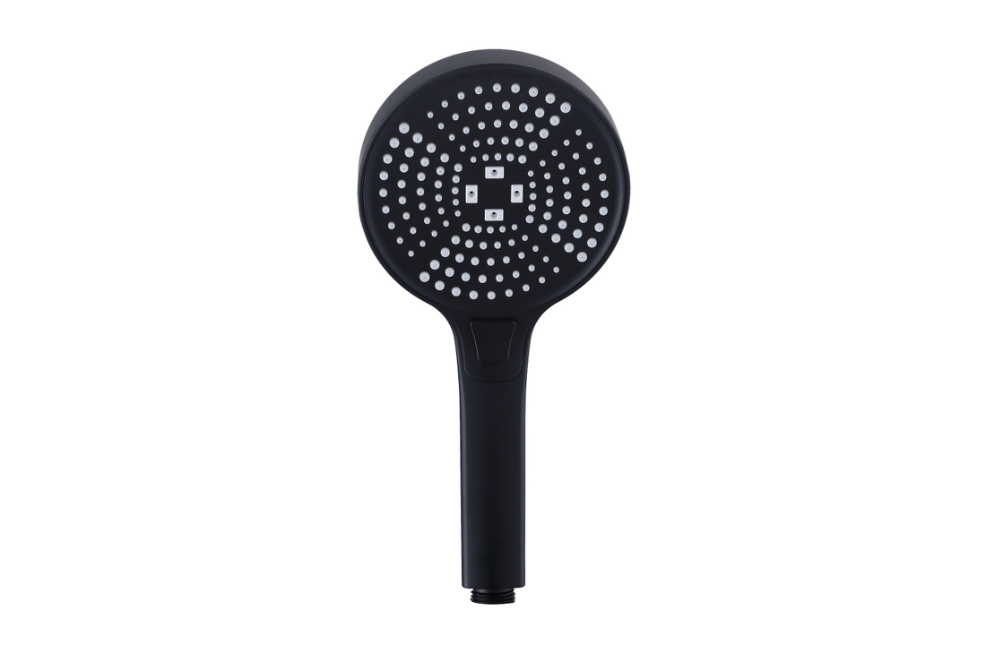 Thermostaat doucheset zwart | Regendouche 25cm | Messing/RVS