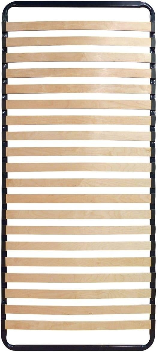 Bedbodem metaal 90x200cm zwart - 27 latten berken