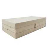 Logeermatras 120x200 - Opvouwbaar Foam Matras - Crème
