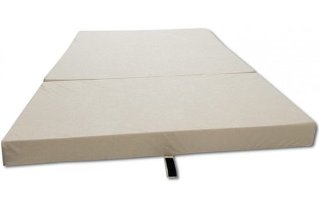 Logeermatras 80x200 | Opvouwbaar | 10cm Foam | Creme