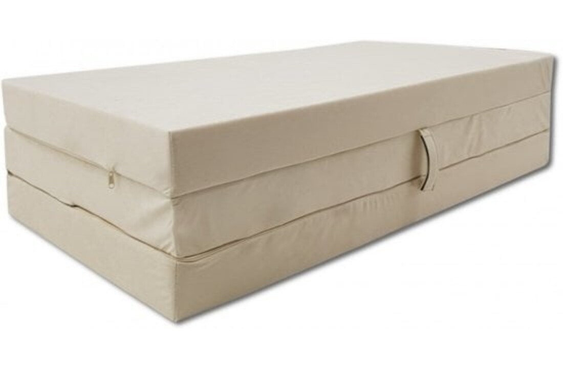 Opklapbaar matras 80x200x10 cm Creme Foam EU