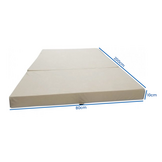 Opklapbaar matras 80x200x10 cm Creme Foam EU