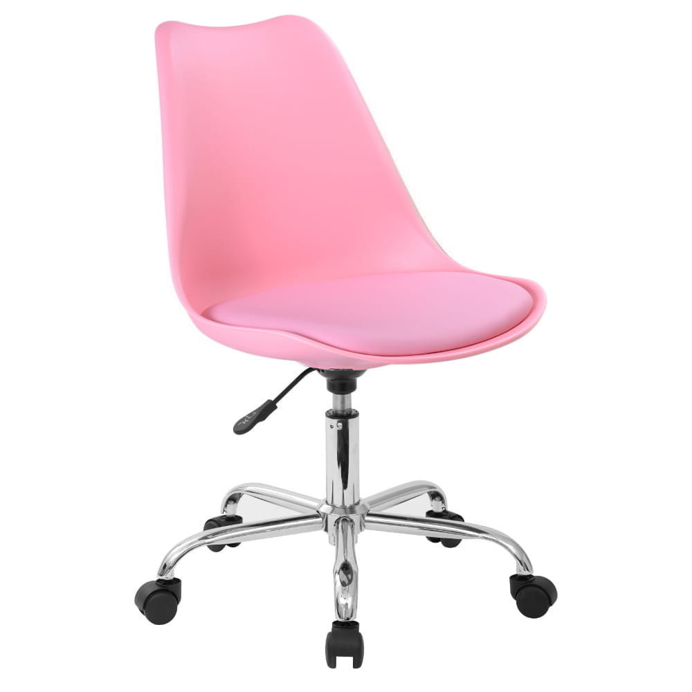 Bureaustoel roze - Hoogte verstelbaar | Ergonomisch | 82-94cm