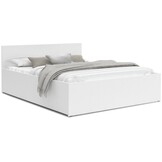 Bed met opbergruimte wit 180x200 cm | Lits-jumeaux | Grenenhout