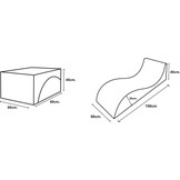 Zitzak fauteuil Gazelle wit/zwart | Opvouwbaar & Comfortabel (150x60x40cm)