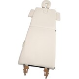 Massagetafel opklapbaar: Houten XXL 223x70cm Crème ECO-leer