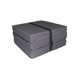 Logeermatras opvouwbaar - Grijs, 195x60x8cm - Comfort & Gemak