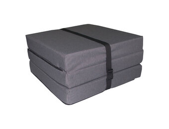 Logeermatras opvouwbaar - Grijs, 195x60x8cm - Comfort & Gemak