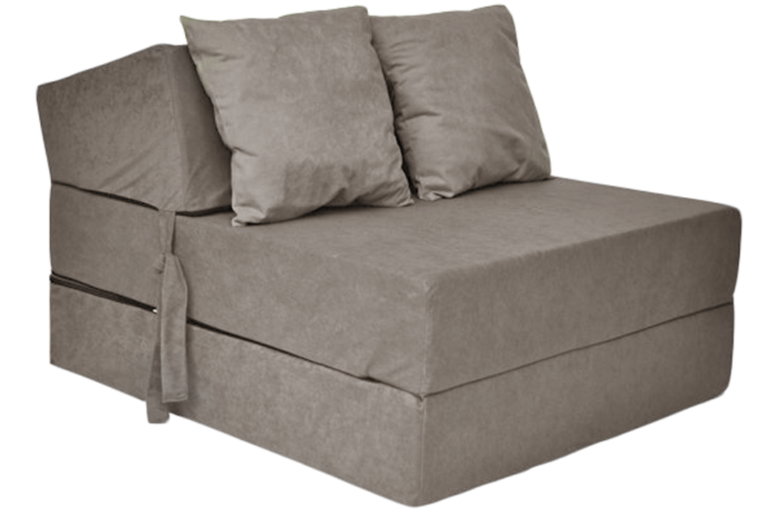 Logeermatras opvouwbaar 70x200x15cm Grijs Foam