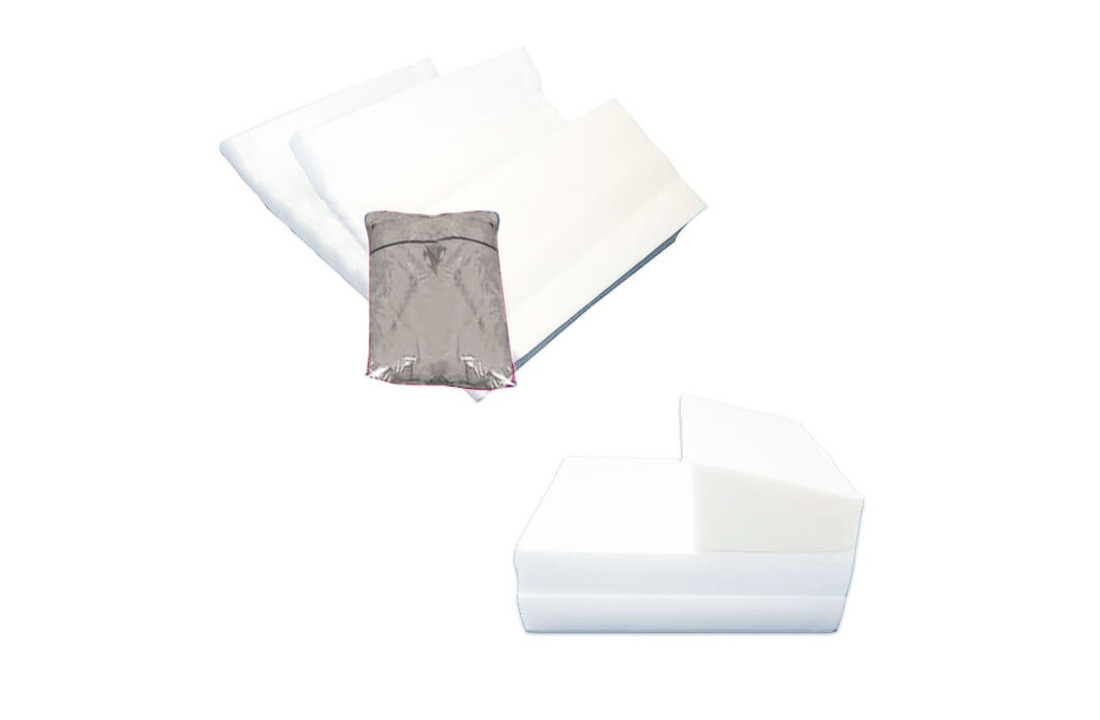 Slaapbank grijs - Opvouwbaar matras 70x200x15cm met kussens