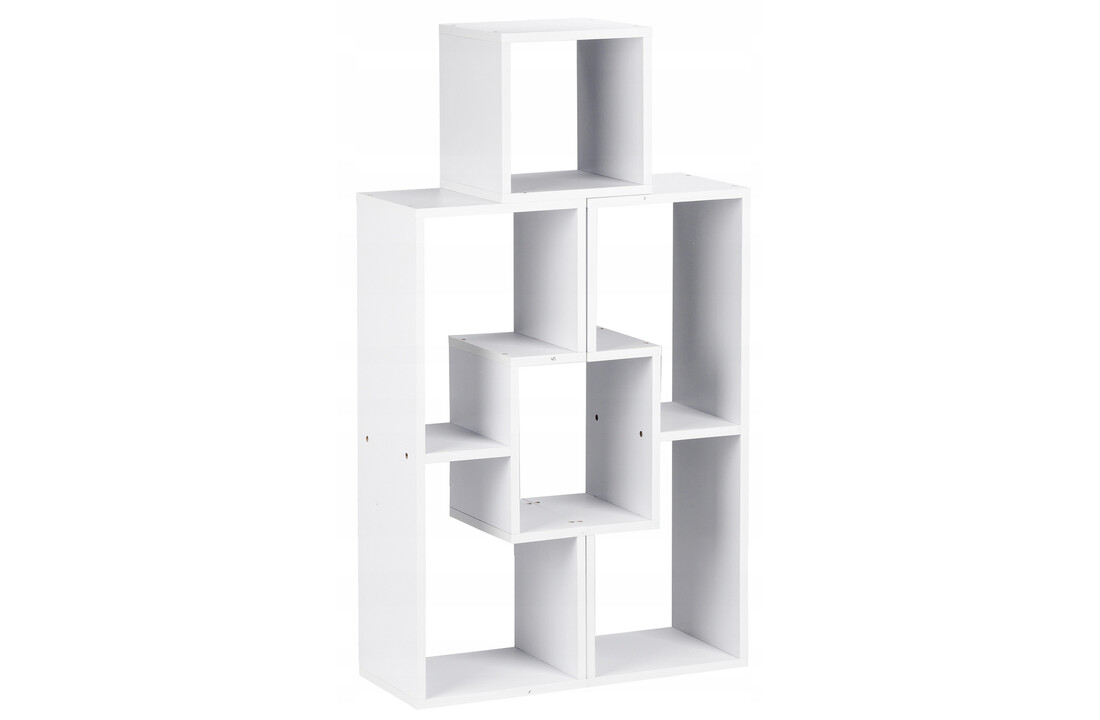 Open vakkenkast wit 63x25x80 cm MDF - Modulaire boekenkast