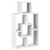 Witte wandkast: Modulair, 63x25x80 cm, Gelamineerd MDF