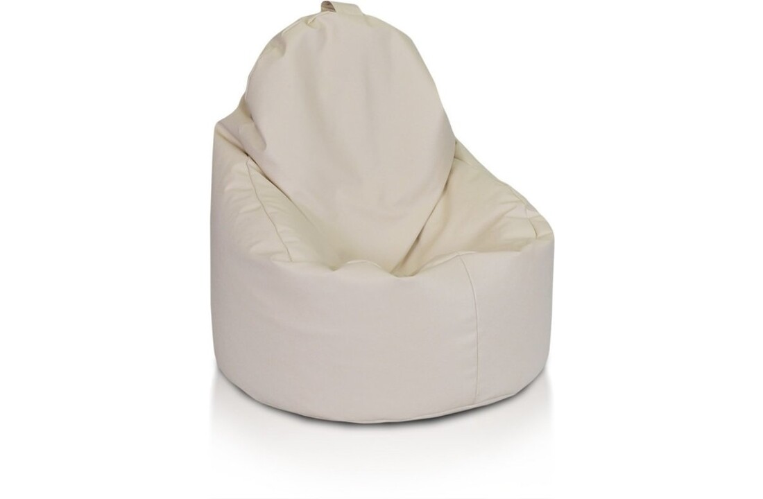 Zitzak zacht cappuccino fauteuil - Kunstleer, 70x70x30 cm