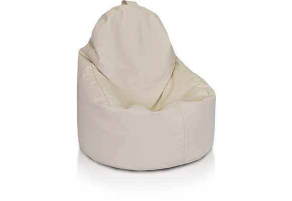 Zitzak zacht cappuccino fauteuil - Kunstleer, 70x70x30 cm