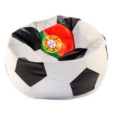 Zitzak voetbal Portugal – Maat L (Ø 90 cm) – Eco-leer