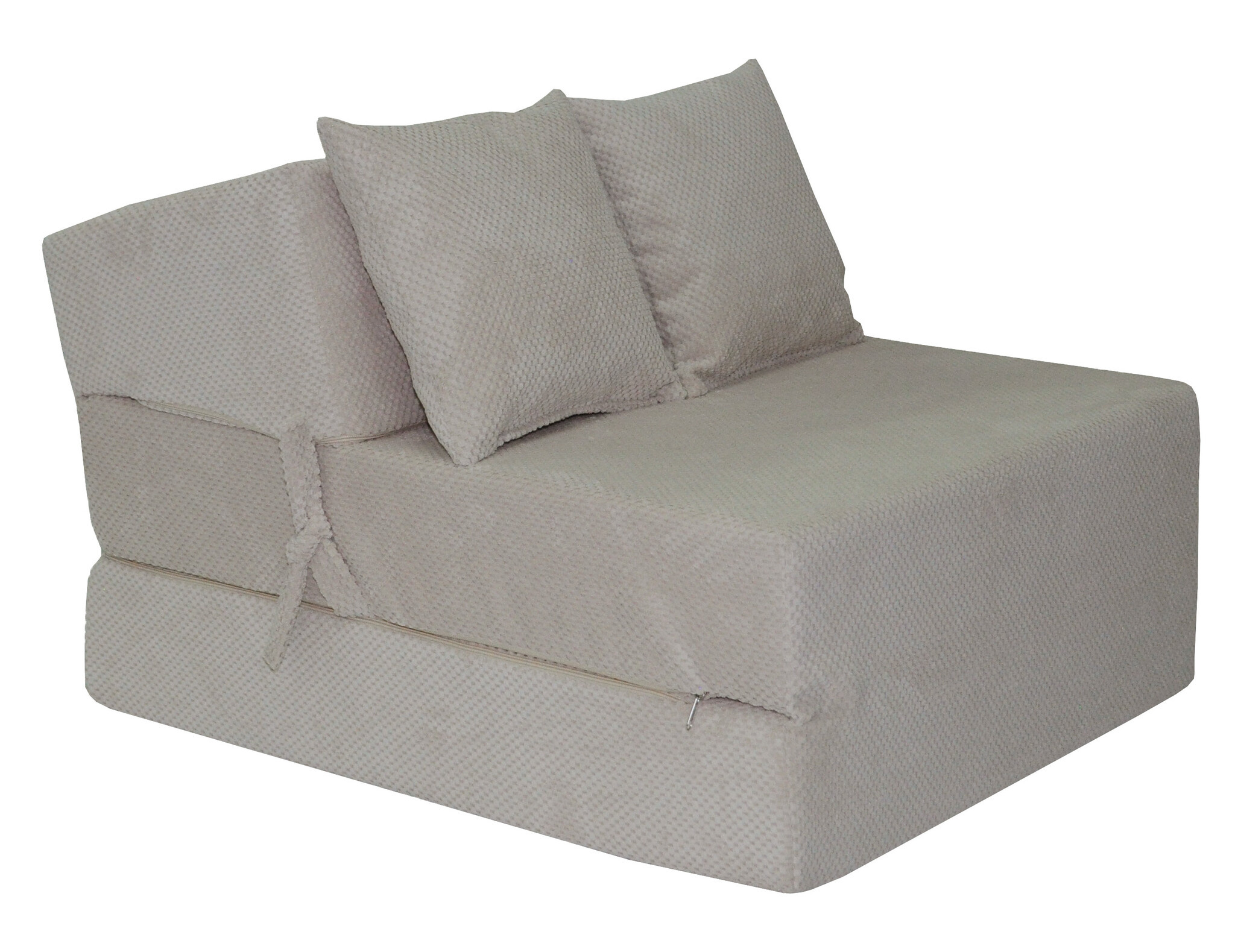 Slaapstoel matras - 200x70x15cm - Creme - PUR-schuim