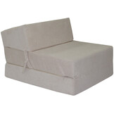 Slaapstoel matras - 200x70x15cm - Creme - PUR-schuim