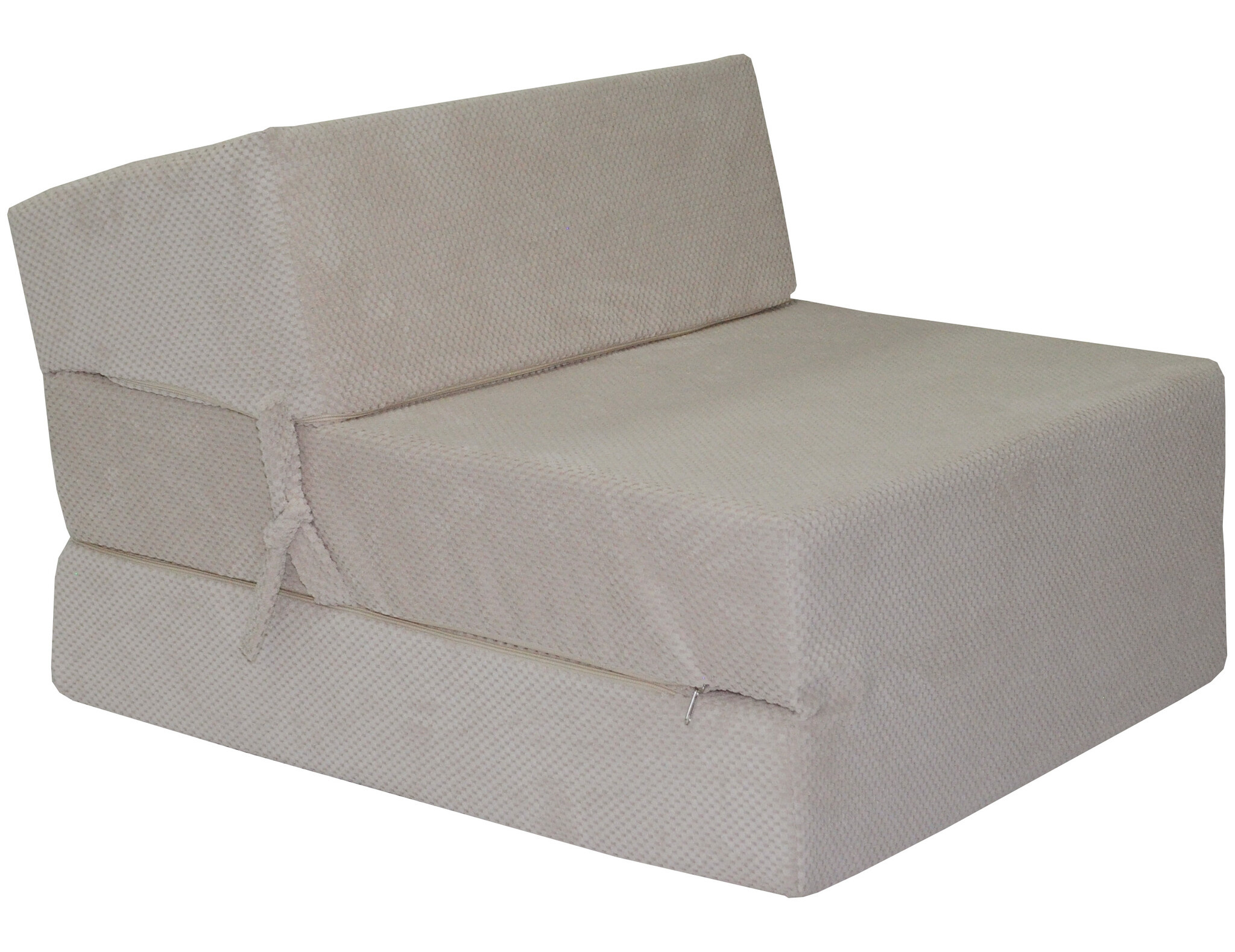 Slaapstoel matras - 200x70x15cm - Creme - PUR-schuim
