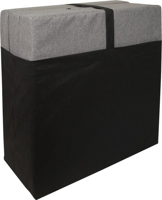 Opklapmatras grijs, 195x65x10cm, schuim, comfortabel logeermatras