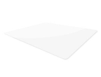 Plastic beschermmat 130x90 cm transparant polypropyleen mat