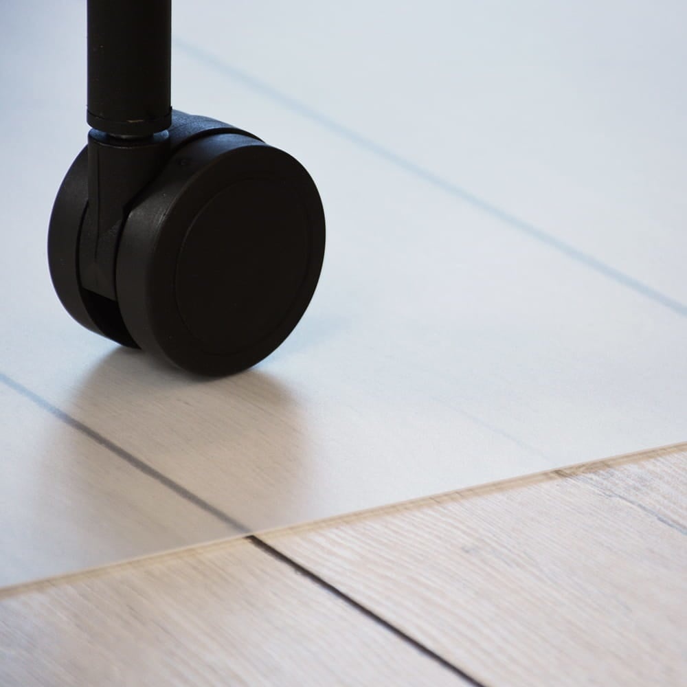 Plastic beschermmat 130x90 cm transparant polypropyleen mat