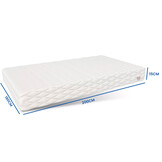 Matras 17cm dik 180x200cm HR Schuim Wit H4 7-zones