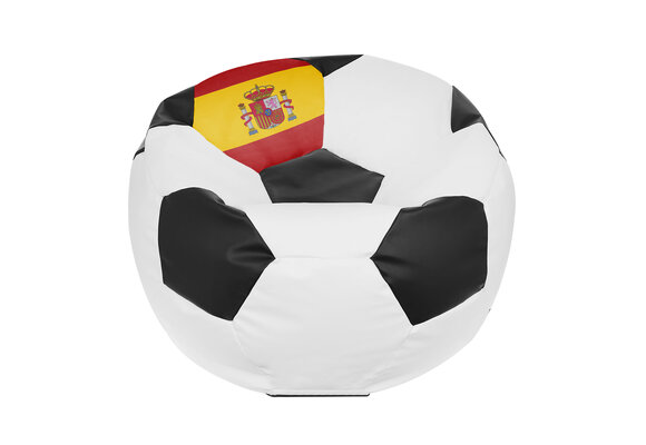 Voetbal zitzak - Spanje - Ø 90 cm - Eco-leer
