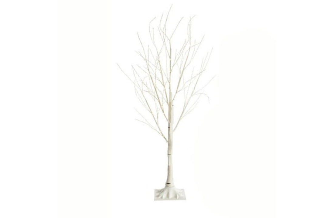 Kerstboom verlicht wit 150 cm kunst | 120 koud witte LED | IP44