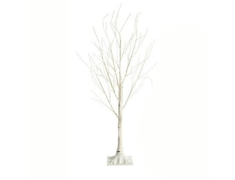 Kerstboom verlicht wit 150 cm kunst | 120 koud witte LED | IP44