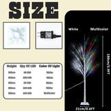 Decoratieboom LED wit 150 cm met 120 koude witte lampjes