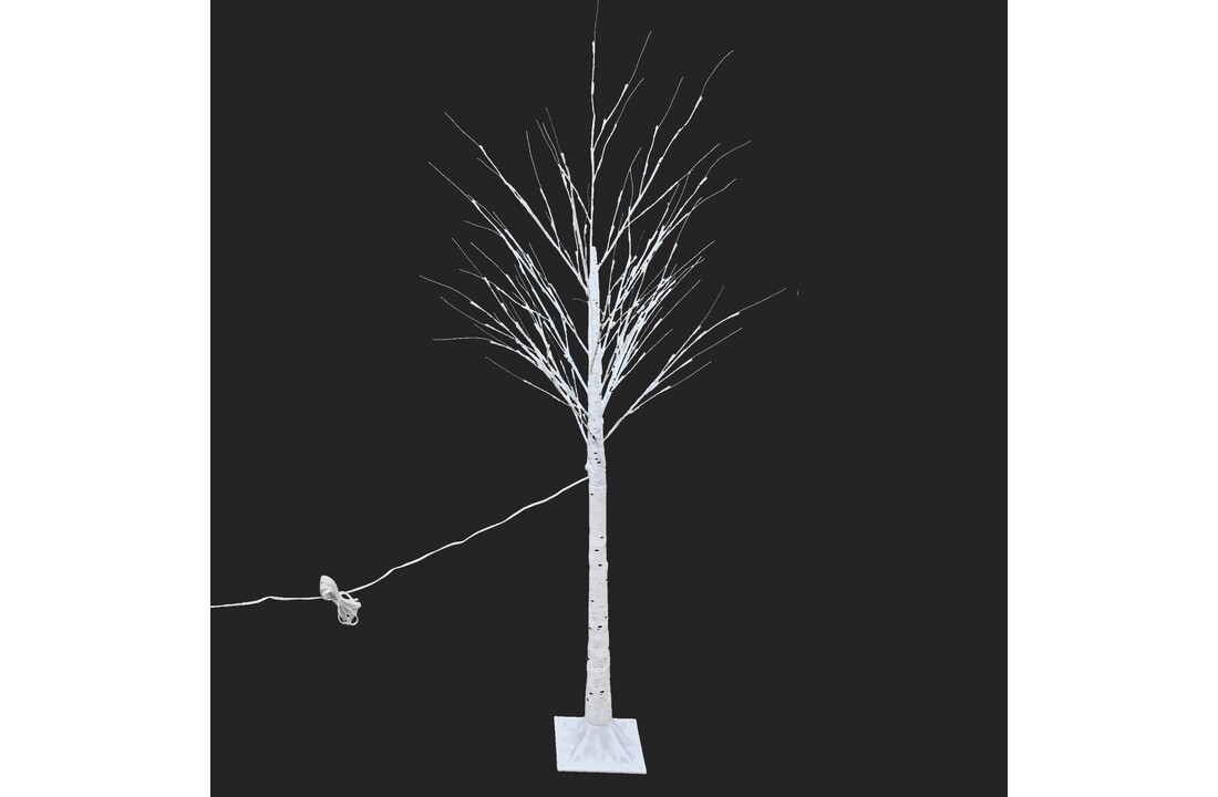 Lantaarnboom 150 cm Wit Kunstboom met 120 Koud Witte LEDS