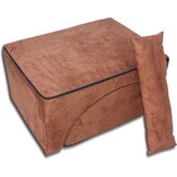 Comfortabele fauteuil suede - Relax sofa bruin, 150x60x40cm