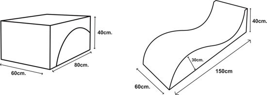 Comfortabele fauteuil suede - Relax sofa bruin, 150x60x40cm