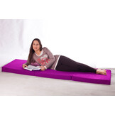 Logeerbed opvouwbaar 195x80cm, extra dik 15cm, violet foam