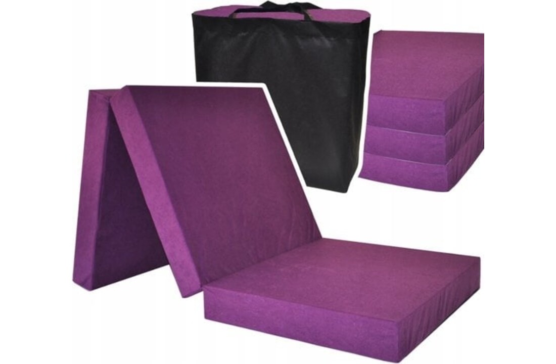 Extra dik matras violet - 195x80x15cm schuim logeermatras