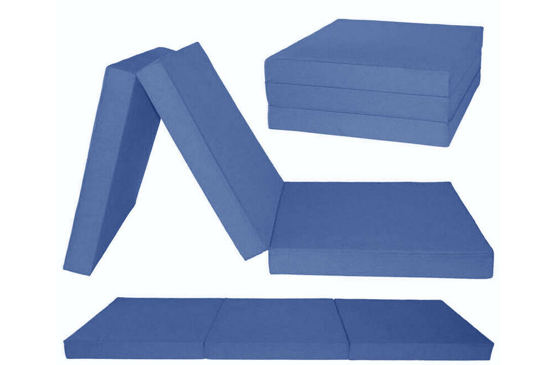 Campingmatras 195x80 Navy Blue Foam 15cm H3