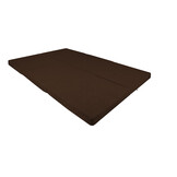 Logeermatras bruin | 2-persoons, 195x120x7cm, H4, Wasbare hoes