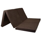 Matras 120cm breed | Opvouwbaar | 195x120x7cm | Bruin | Foam