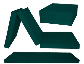 Matras extra dik groen - 195x80x15 cm foam logeermatras