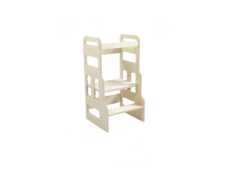 Keukenhulp kind: Leertoren kindertrapje 85x42x45 cm Berken Multiplex