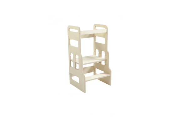 Keukenhulp kind: Leertoren kindertrapje 85x42x45 cm Berken Multiplex