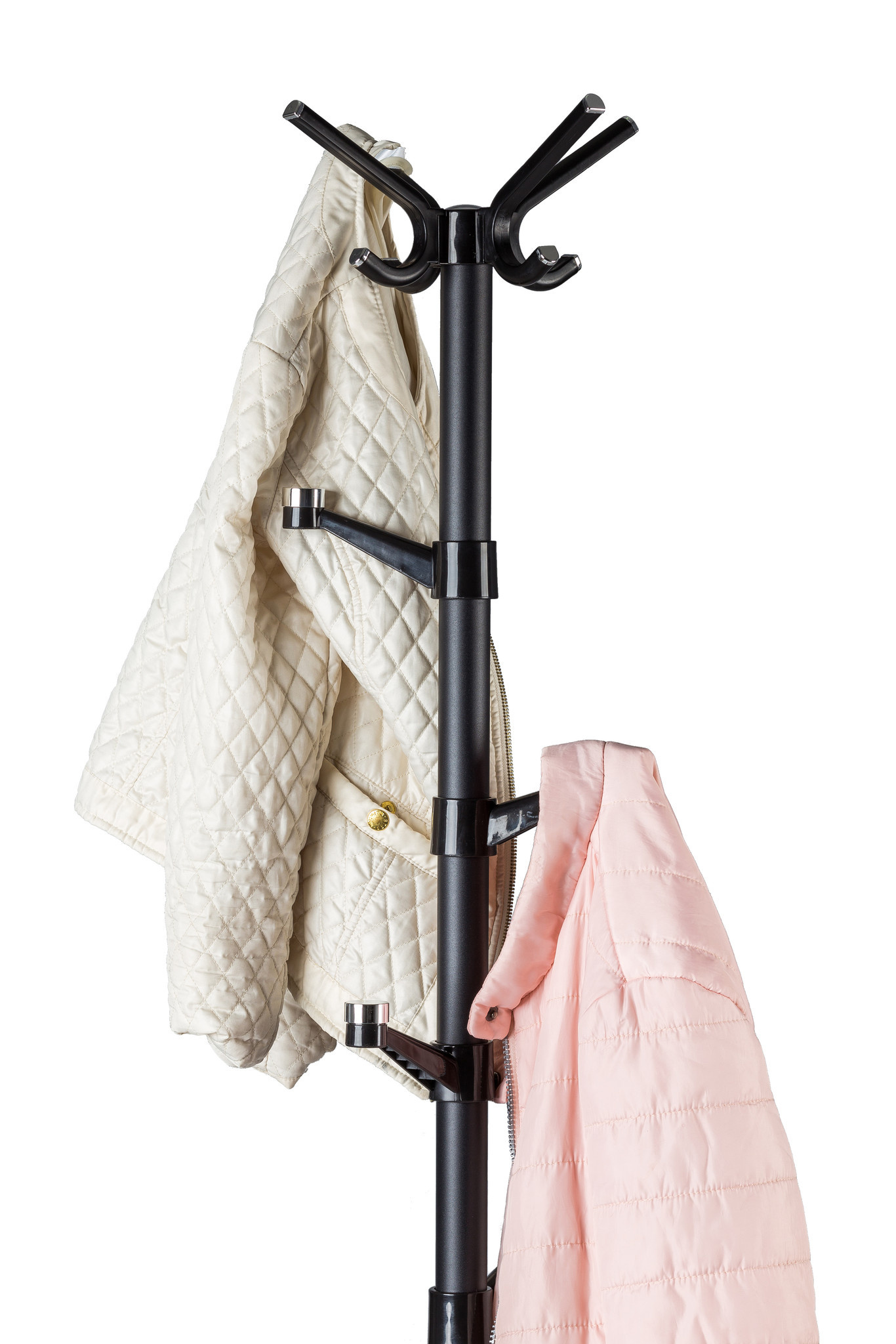 Zwarte staande kapstok - 48x180 cm - Staal