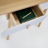 Make up tafel spiegel | Kaptafel Wit/Hout | 120x80x40cm