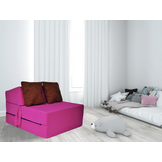 Roze opklapbaar matras 200x70x15cm foam - Luxe logeermatras