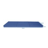 Reismatras 195x60 navy blauw - opvouwbaar foammatras