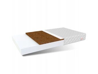 Schuimmatras 90x190 cm – Anti-allergisch, Kokos & Latex – Wit