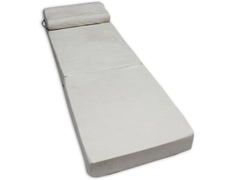 Opklapmatras crème | 70x200x15cm | Foam | Wasbare hoes