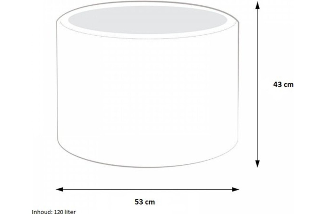 Poef pluche gebroken wit - 43x53cm - Zacht comfort